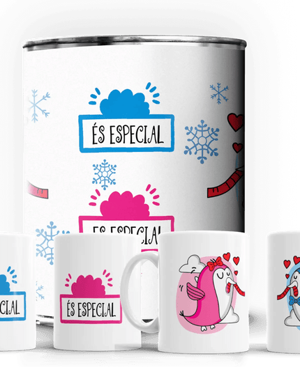 2 Canecas em Lata Dia dos Namorados - Bee my Gift
