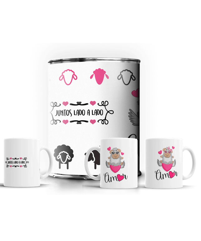 2 Canecas em Lata Dia dos Namorados - Bee my Gift