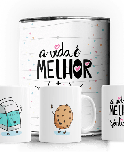 2 Canecas Lata Dia dos Namorados - Bee my Gift