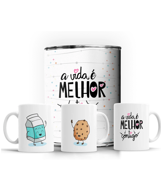2 Canecas Lata Dia dos Namorados - Bee my Gift