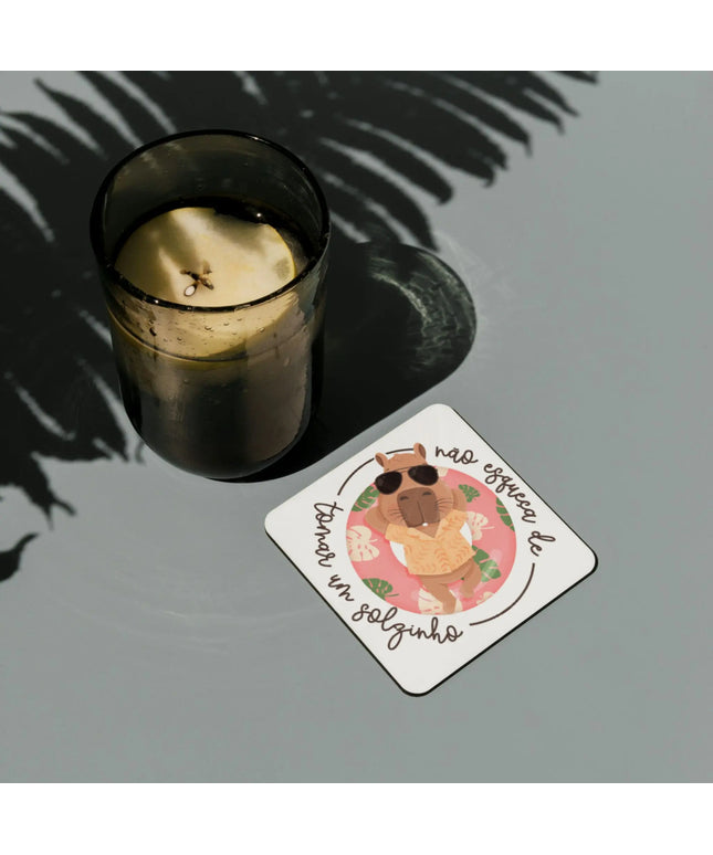 Base de Copos Capivaras – Coleção Verão | Charmy Gift Store
