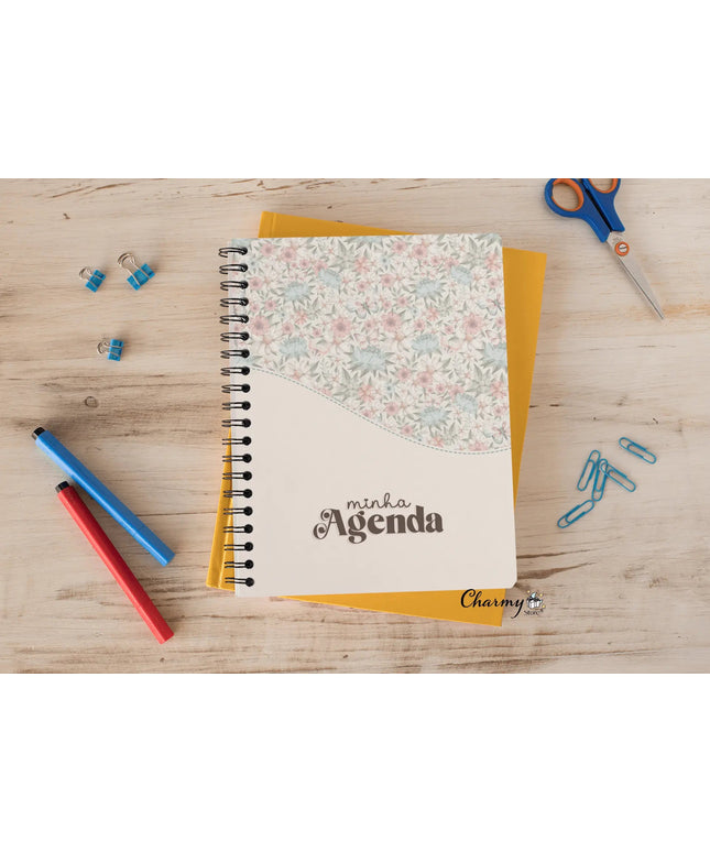 Agenda 2024 Personalizável Gratidão Flores - Bee my Gift