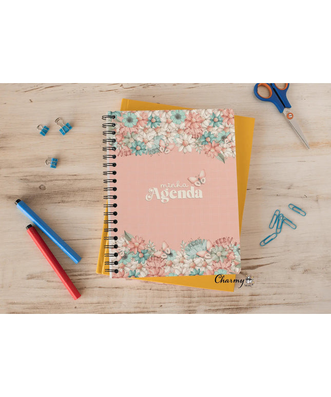 Agenda 2024 Personalizável Gratidão Rosa - Bee my Gift
