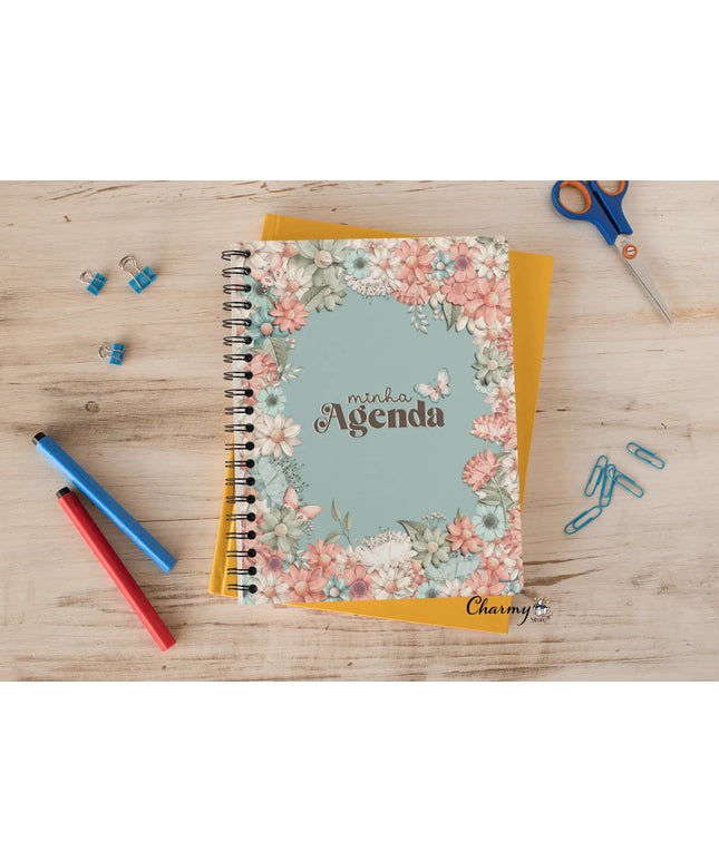 Agenda 2024 Personalizável Gratidão Turquesa - Bee my Gift