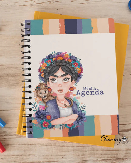 Agenda Personalizável Frida Branco - Bee my Gift