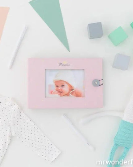 Álbum de fotos para bebé rosa - Momentos da estrela da casa - Bee my Gift