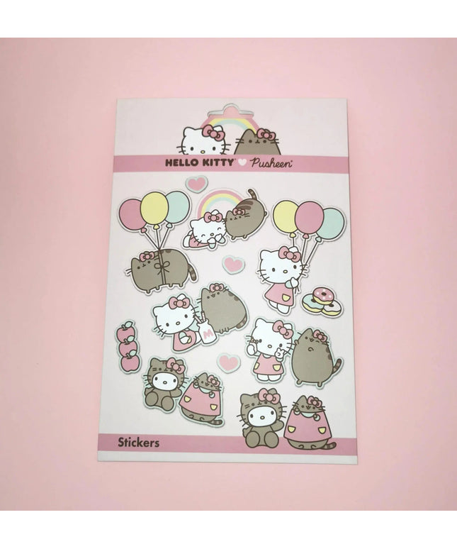 Autocolantes reutilizáveis Hello Kitty and Pusheen the Cat - Bee my Gift