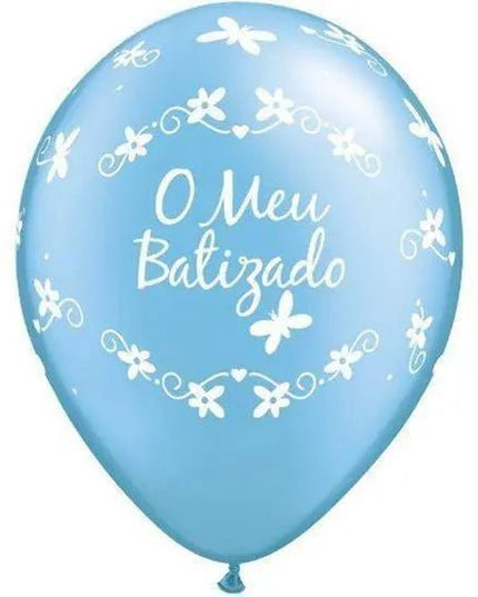 Balão O Meu Batizado Azul 11" - Bee my Gift
