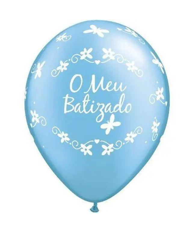Balão O Meu Batizado Azul 11" - Bee my Gift