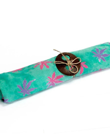 Bali Block Print Sarong - Tropical Leaves (4 Assorted Colours) - Bee my Gift