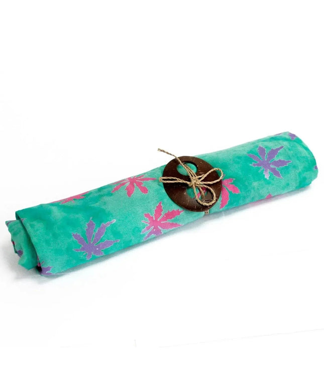 Bali Block Print Sarong - Tropical Leaves (4 Assorted Colours) - Bee my Gift