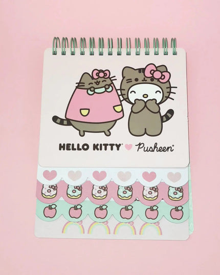 Bloco decorado Hello Kitty and Pusheen the Cat - Bee my Gift