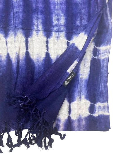 Boho Java Art Stole/Scarf - Indigo Stripes - 62x200cm - Bee my Gift