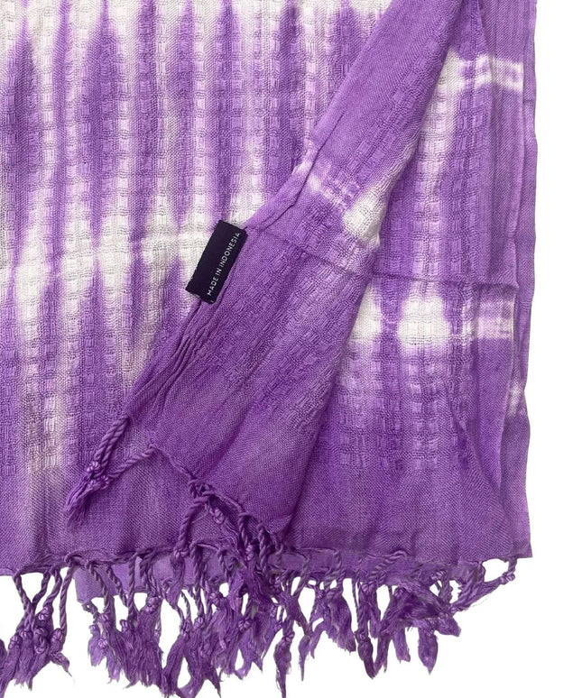 Boho Java Art Stole/Scarf - Lavender Stripes & Motiff - 62x200cm - Bee my Gift