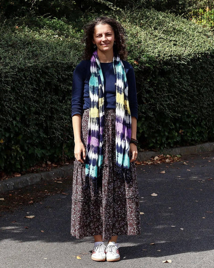 Boho Java Art Stole/Scarf - Multi Stripes - 62x200cm - Bee my Gift