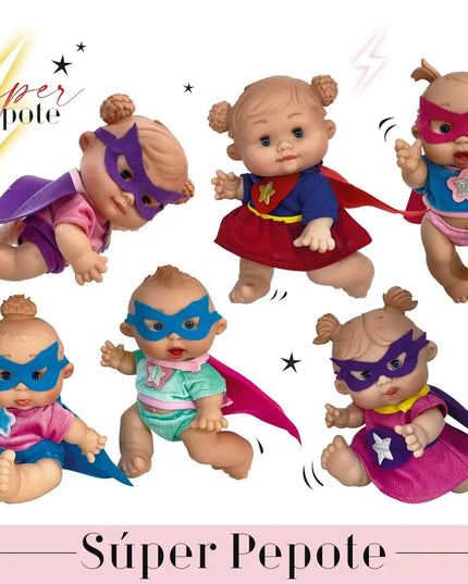 Bonecas Pepotes Super Heróis - Bee my Gift