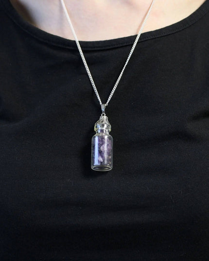 Bottled Gemstones Necklace - Amethyst - Bee my Gift