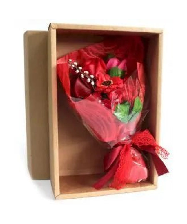 Bouquet Flores Vermelhas Sabão - Bee my Gift