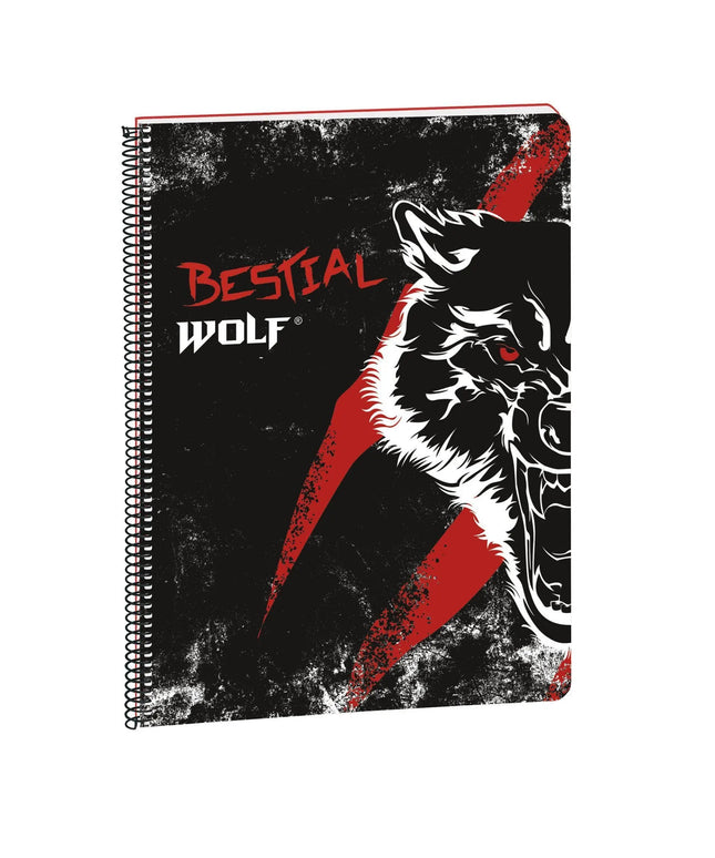 Caderno A4 80 folhas BESTIAL WOLF by BUSQUETS - Bee my Gift
