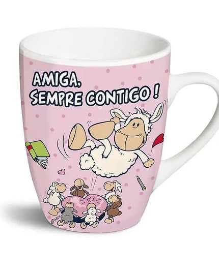 Caneca "Amiga, Sempre Contigo!" - Bee my Gift