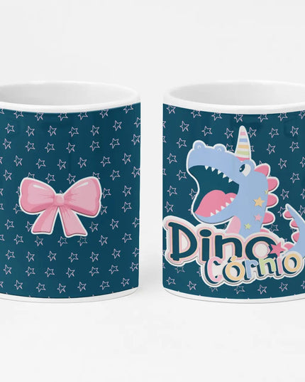 Caneca Cerâmica Dino Girl 012 - Bee my Gift