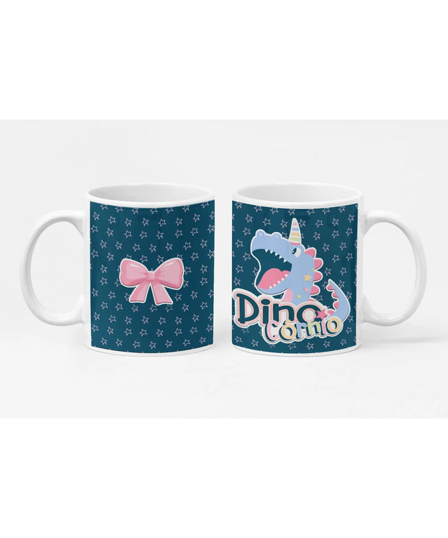 Caneca Cerâmica Dino Girl 012 - Bee my Gift