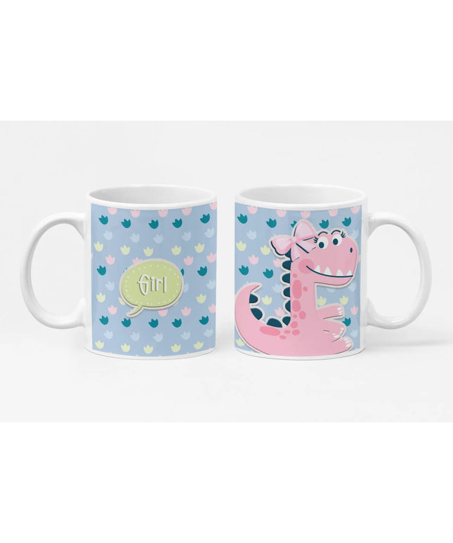 Caneca Cerâmica Dino Girl 015 - Bee my Gift