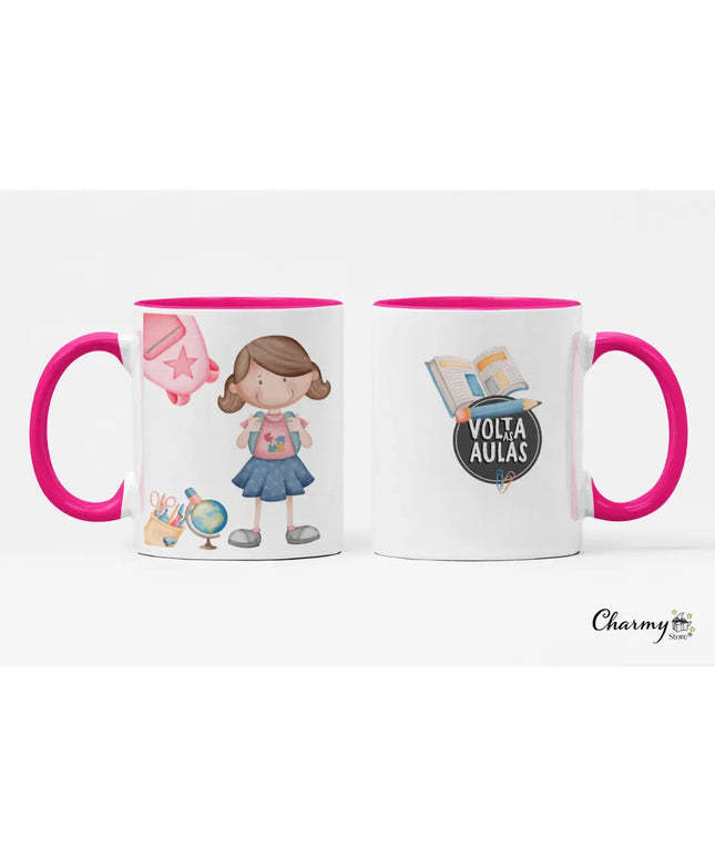 Caneca Cerâmica Menina Escola 039 - Bee my Gift