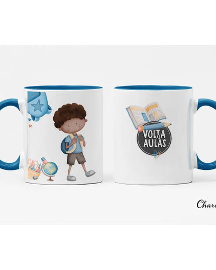 Caneca Cerâmica Menino Escola 040 - Bee my Gift