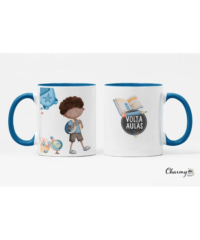 Caneca Cerâmica Menino Escola 040 - Bee my Gift