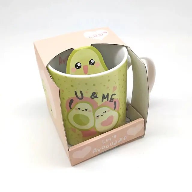 Caneca Com Caixa de Oferta Abacate - Bee my Gift