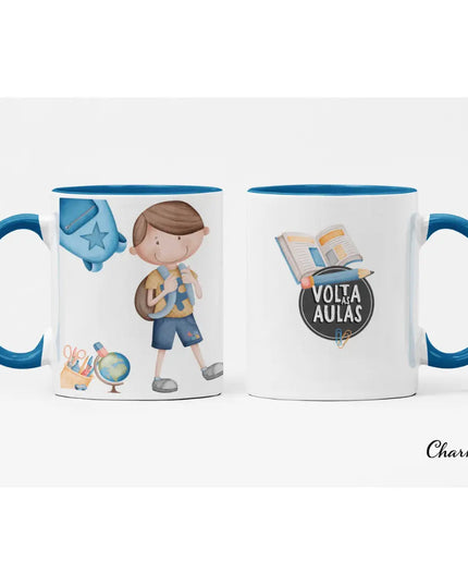 Caneca de Cerâmica Menino Escola 041 - Bee my Gift