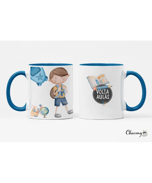 Caneca de Cerâmica Menino Escola 041 - Bee my Gift