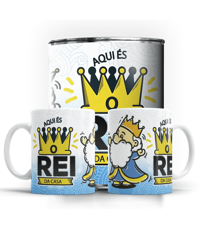 Caneca Dia do Pai "Aqui és o Rei da Casa" - Bee my Gift