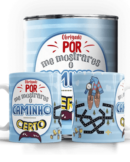 Caneca Dia do Pai "Obrigado por me mostrares o caminho certo" - Bee my Gift