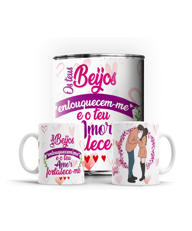 Caneca em Lata Dia dos Namorados - Bee my Gift