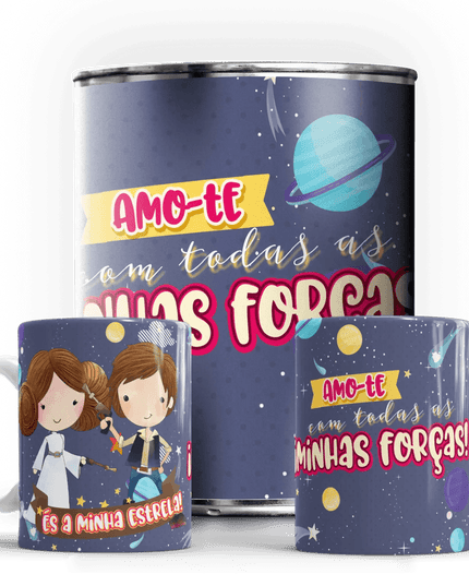 Caneca em Lata Dia dos Namorados - Bee my Gift