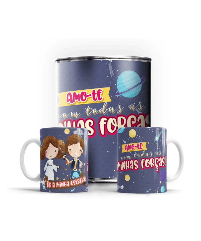 Caneca em Lata Dia dos Namorados - Bee my Gift