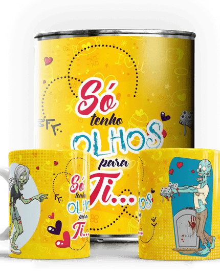 Caneca em Lata Dia dos Namorados - Bee my Gift