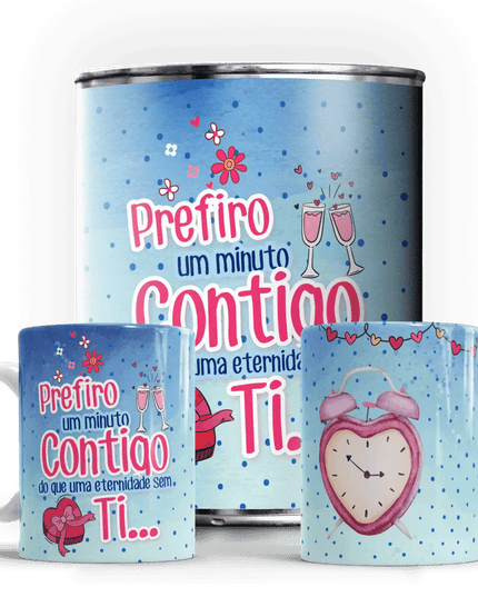Caneca em Lata Dia dos Namorados - Bee my Gift