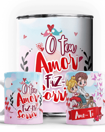 Caneca em Lata Dia dos Namorados - Bee my Gift