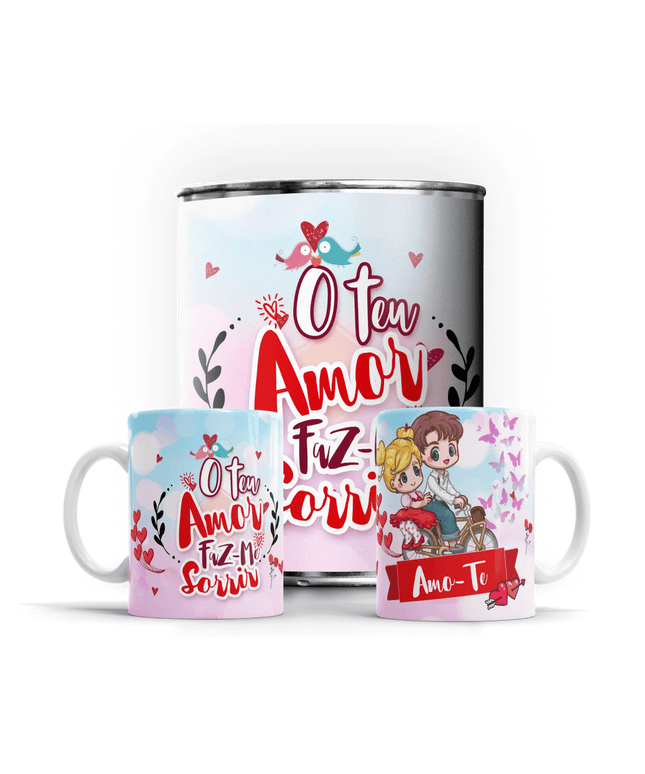 Caneca em Lata Dia dos Namorados - Bee my Gift
