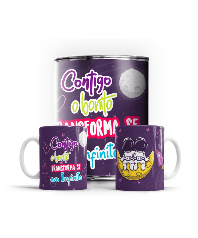 Caneca em Lata Dia dos Namorados - Bee my Gift