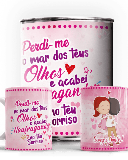 Caneca em Lata Dia dos Namorados - Bee my Gift