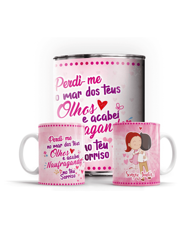 Caneca em Lata Dia dos Namorados - Bee my Gift
