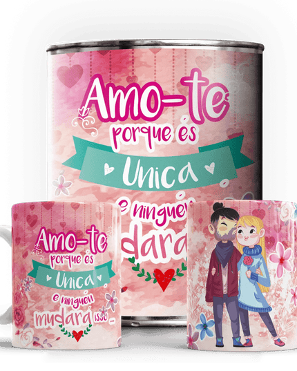 Caneca em Lata Dia dos Namorados - Bee my Gift