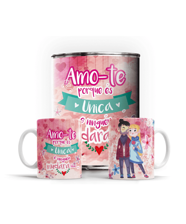 Caneca em Lata Dia dos Namorados - Bee my Gift