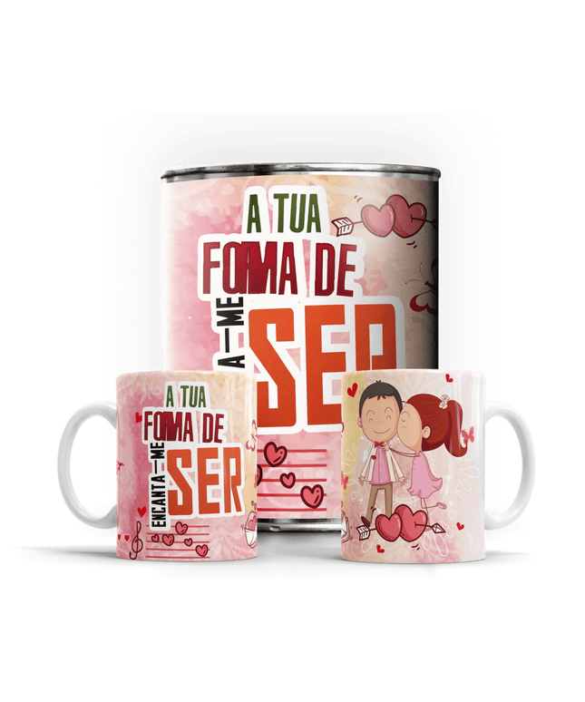 Caneca em Lata Dia dos Namorados - Bee my Gift