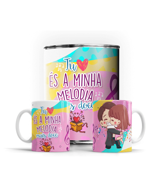 Caneca em Lata Dia dos Namorados - Bee my Gift