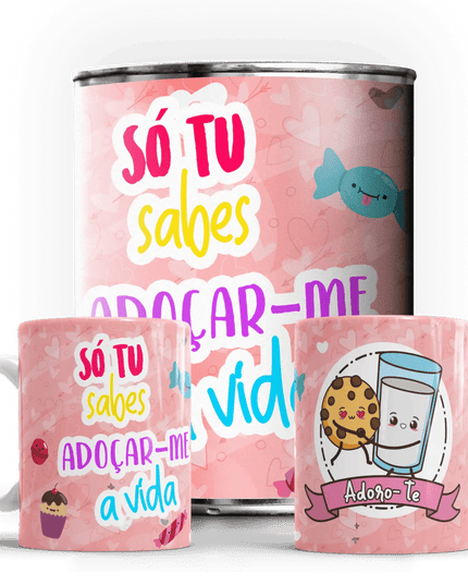 Caneca em Lata Dia dos Namorados - Bee my Gift